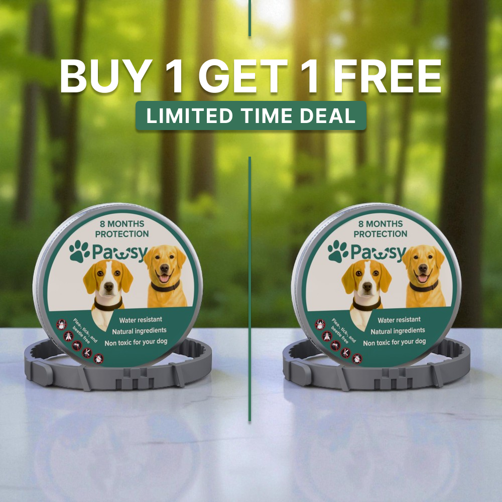 Pawsy™ – All Natural Flea & Tick Collar for Dogs