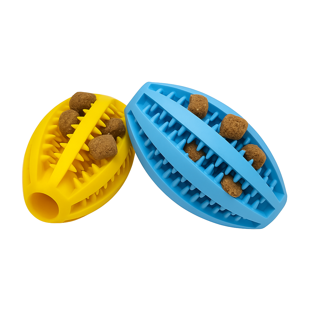 Pawsy™ – Tooth-Cleaning Rugby Ball