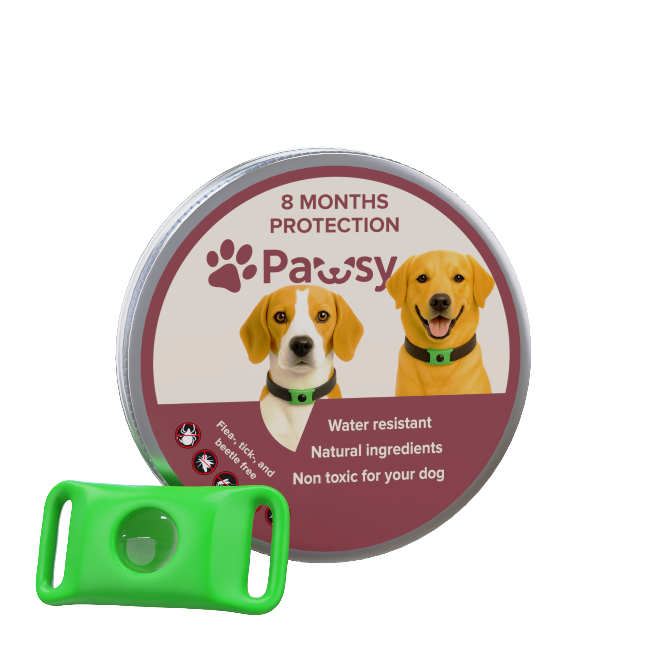 Pawsy™ – Anti-Flea & Tick Pendant for Dogs