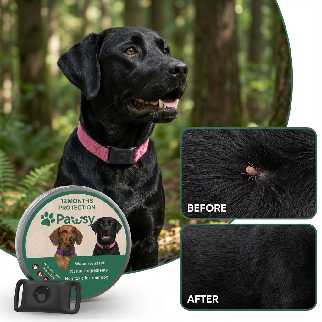 Pawsy™ – Anti-Flea & Tick Pendant for Dogs