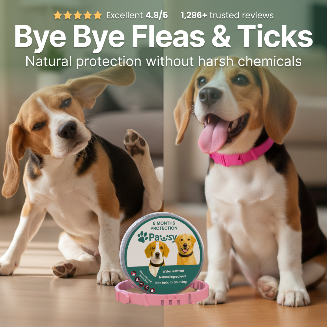 Pawsy™ – All Natural Flea & Tick Collar for Dogs