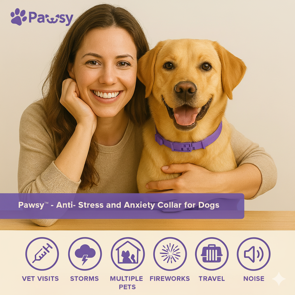 Pawsy™ – Anti-stress and anxiety collar for dogs
