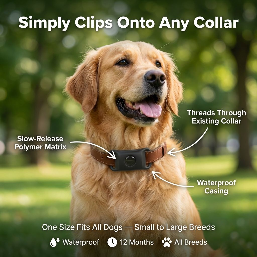 Pawsy™ – Anti-Flea & Tick Pendant for Dogs