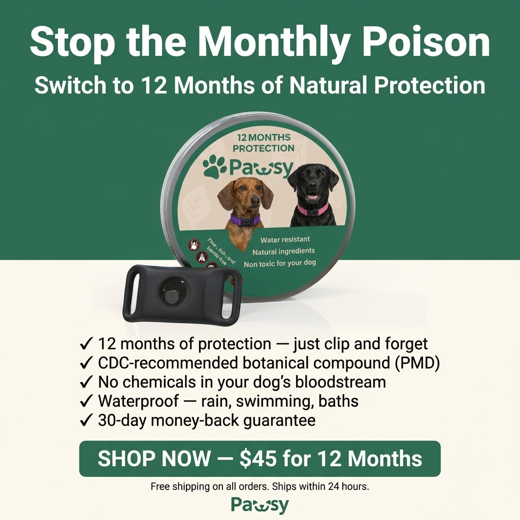 Pawsy™ – Anti-Flea & Tick Pendant for Dogs